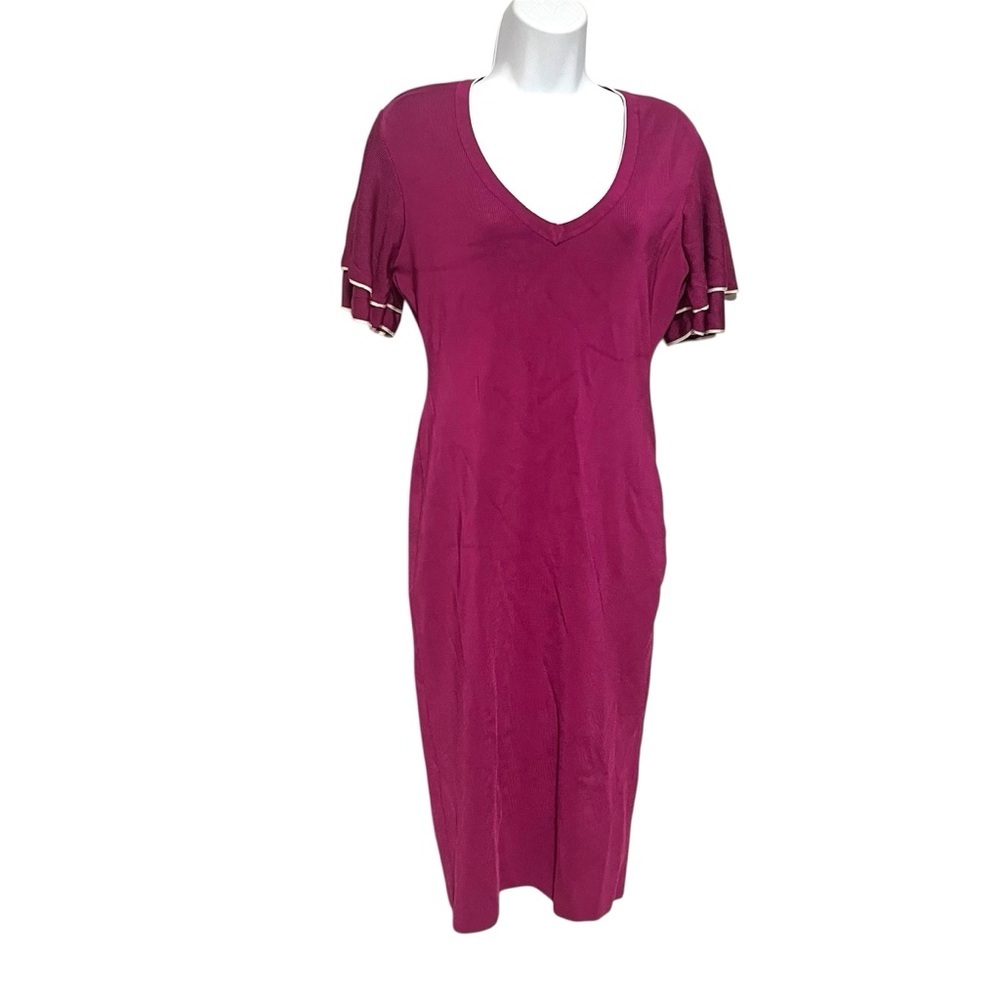 Karen Millen for Bloomingdale’s Flutter Sleeve Knit Bodycon Dress Size Medium